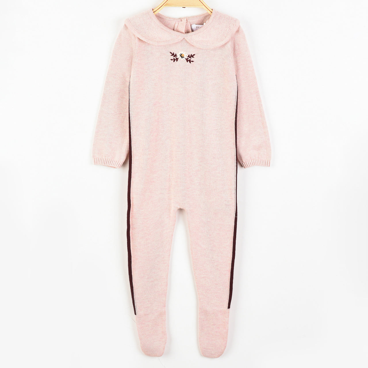 Hadas Baby Girls Rib Collar Stretchie