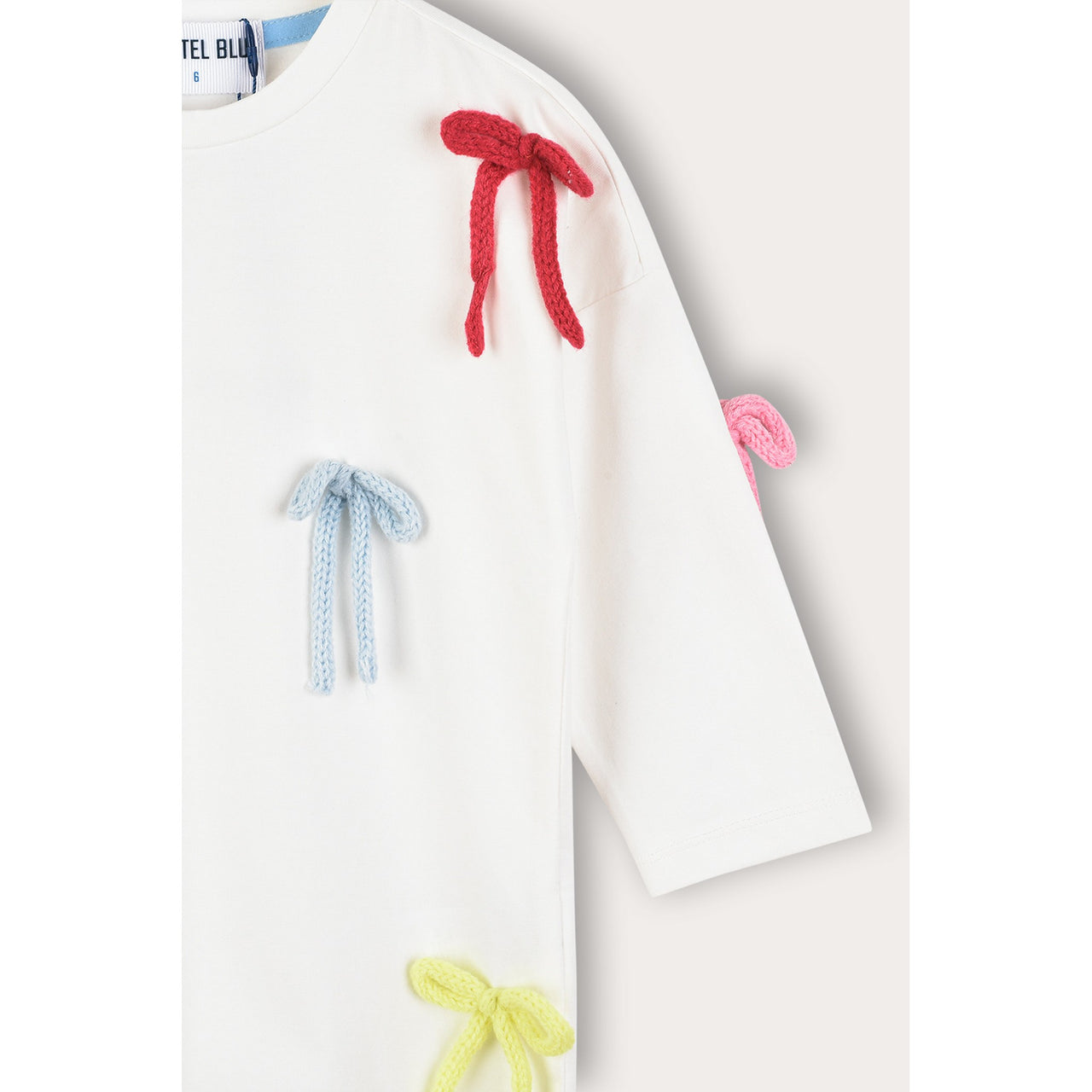 Girls Stripe Bow Tie Shirt