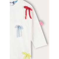 Girls Stripe Bow Tie Shirt