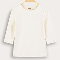 Melange Lycra 3/4-Long Sleeve Shell