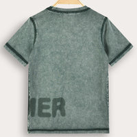 Wash Letter Shirt