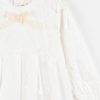 Bow Floral Pleat Dress