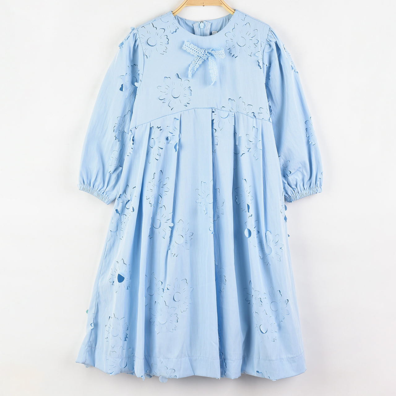 Bow Floral Pleat Dress