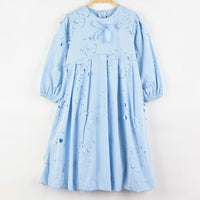 Bow Floral Pleat Dress