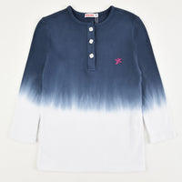 Girls Dip Dye Henley