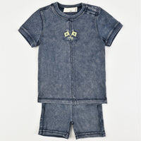Melange Jeans Wash Baby Set