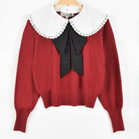 Melange Collar Sweater