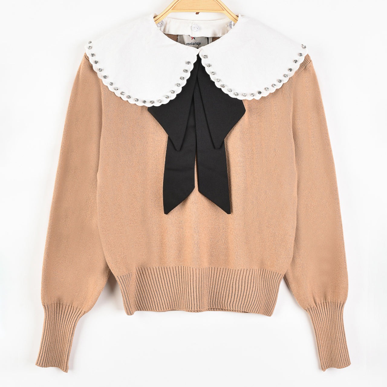 Melange Collar Sweater