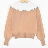 Melange Collar Sweater