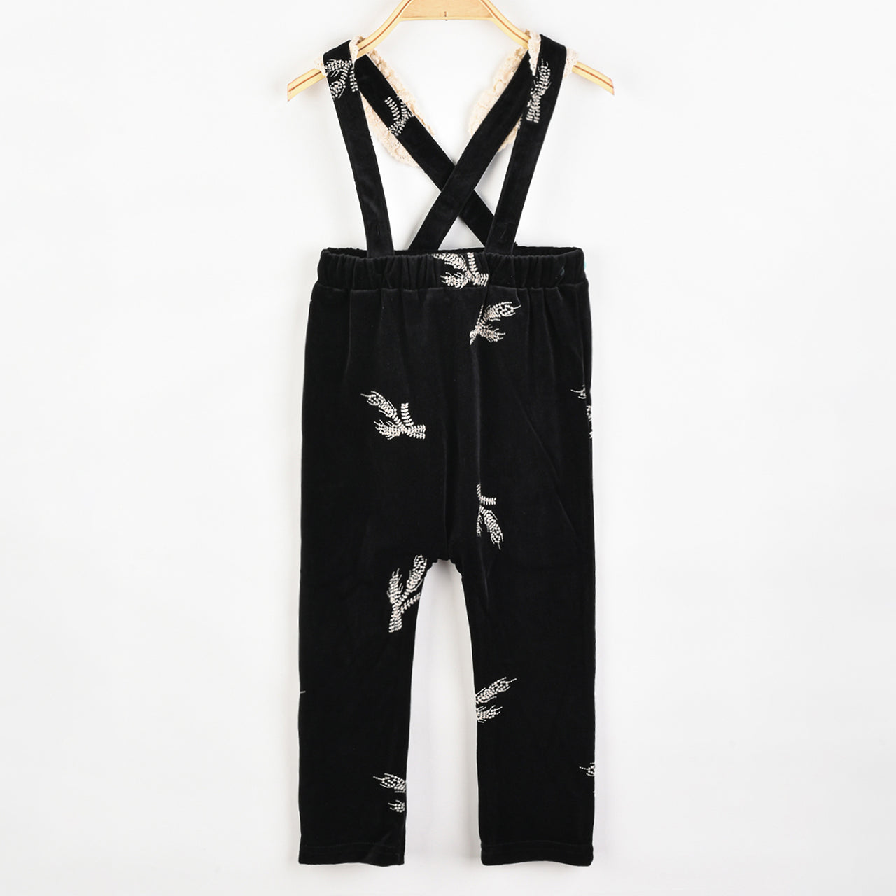Hadas Baby Girl Velvet Overall