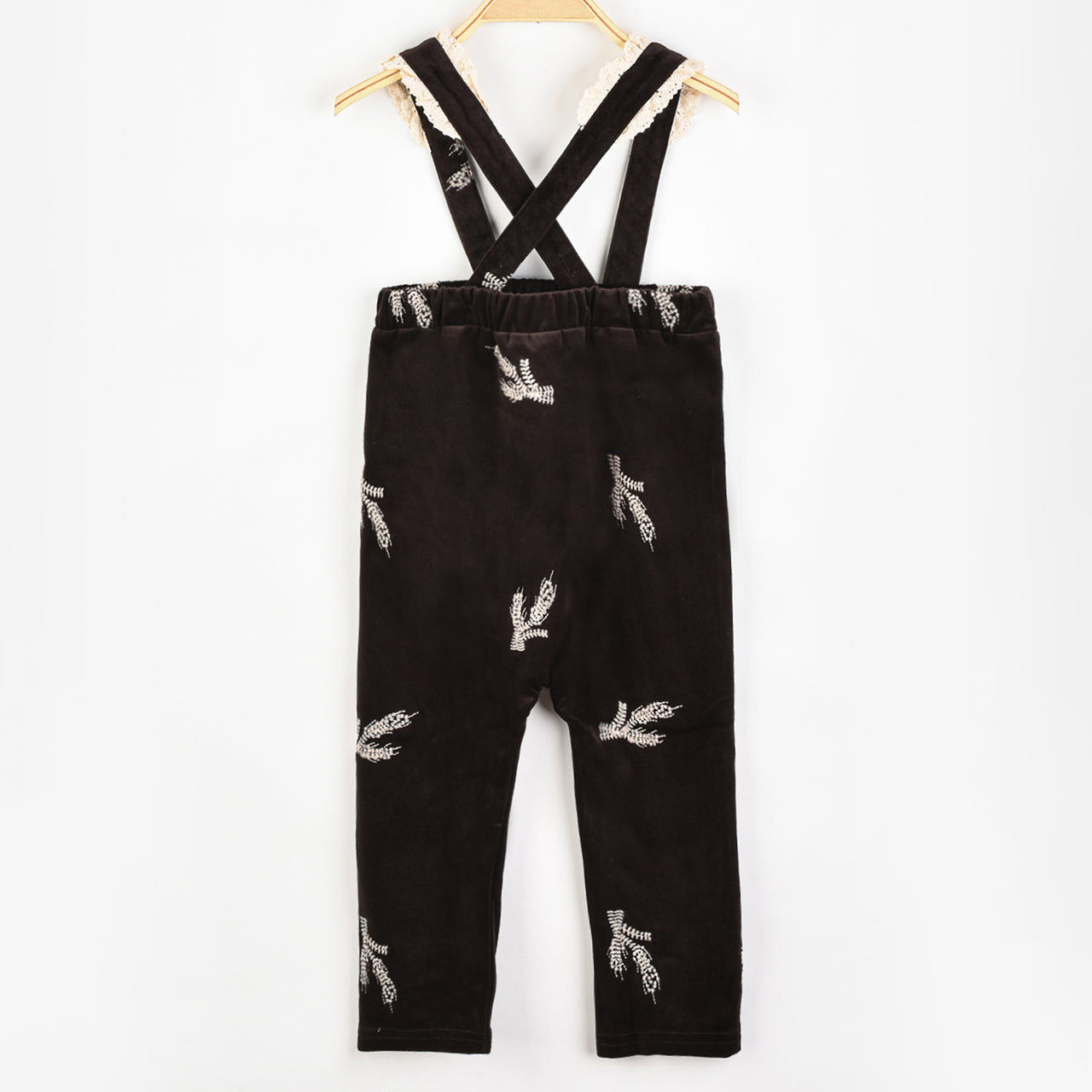 Hadas Baby Girl Velvet Overall