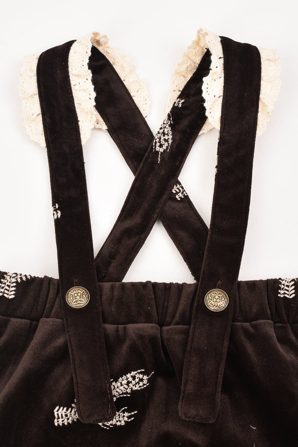 Hadas Baby Girl Velvet Overall