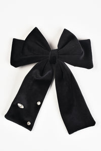 Hadas Velvet Beads Bow Clip