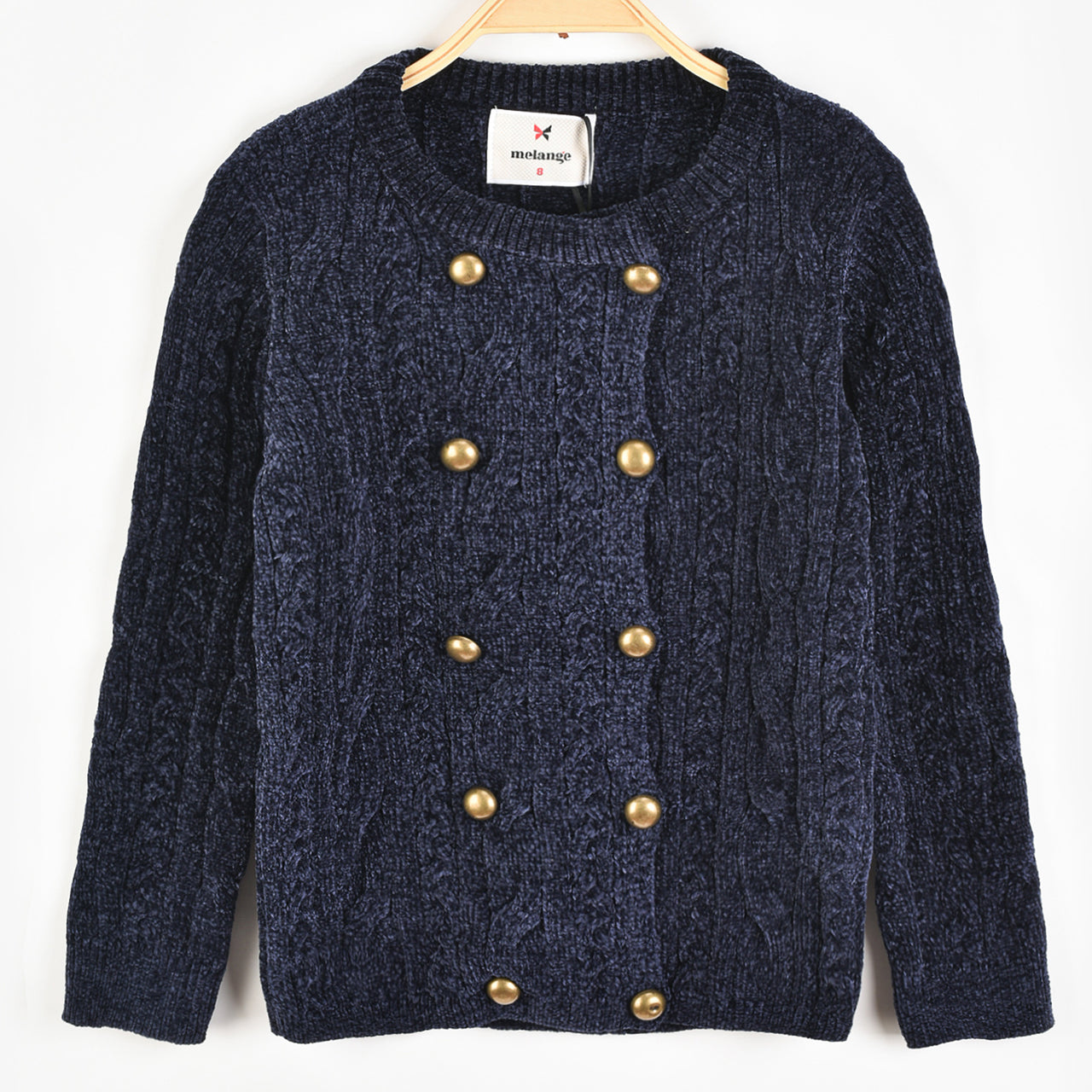 完売品　Lame melange knit short cardigan NWT H&M Cotton Blend Short Slim-fit Textured-knit Cardigan