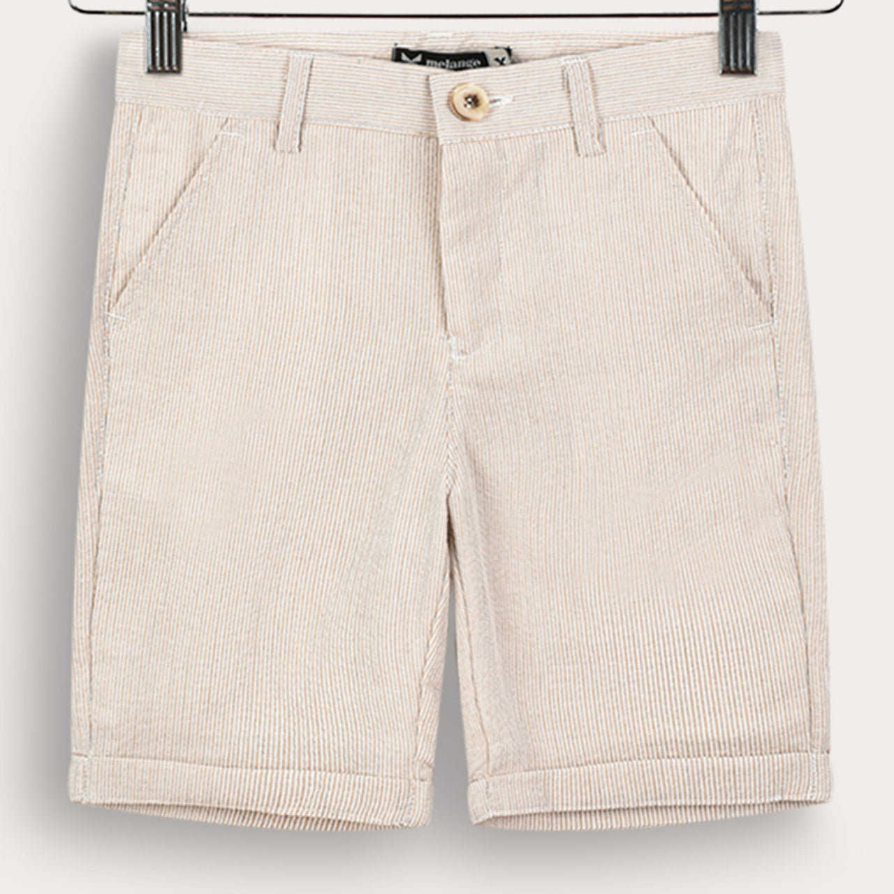 Melange Striped Shorts