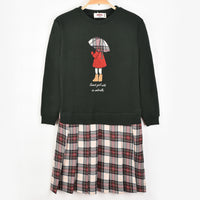 Melange Checkered Dress