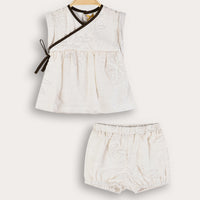 Chiffon Bow Baby Set