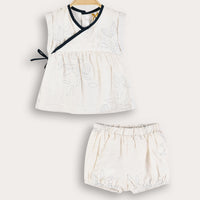 Chiffon Bow Baby Set