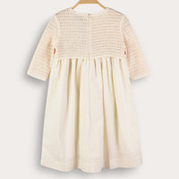 Melange Flower Crochet Dress