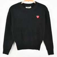 Melange EMB Knit Top