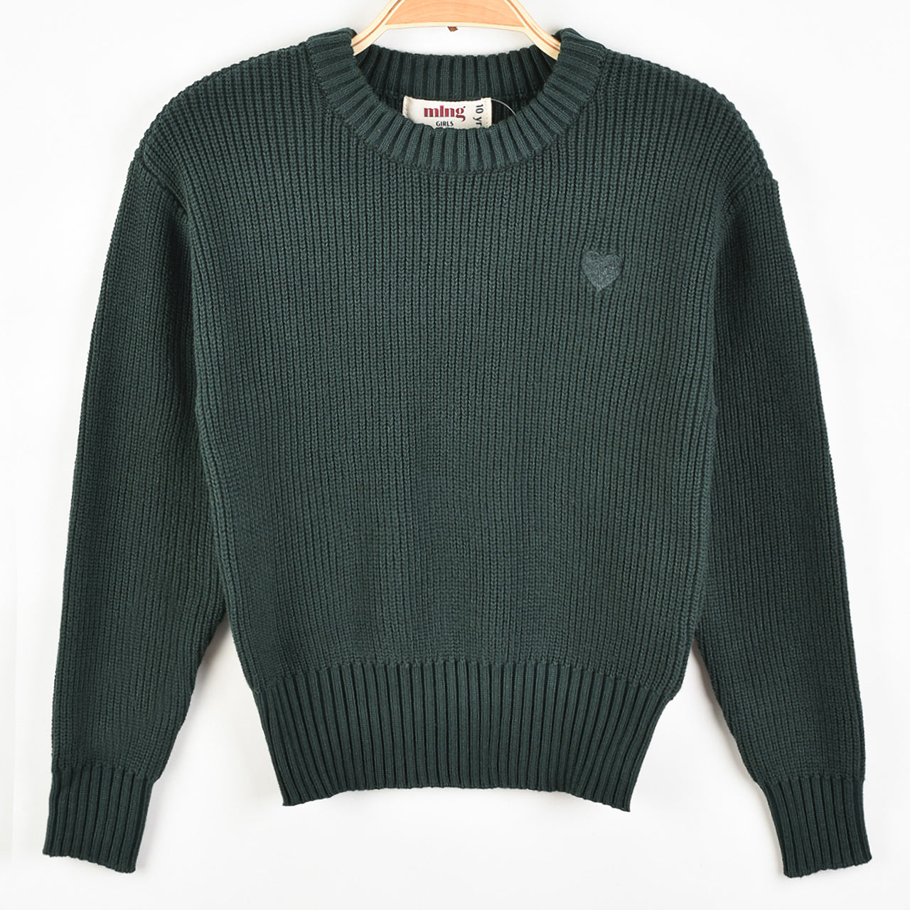 Melange EMB Knit Top