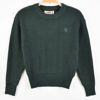 Melange EMB Knit Top