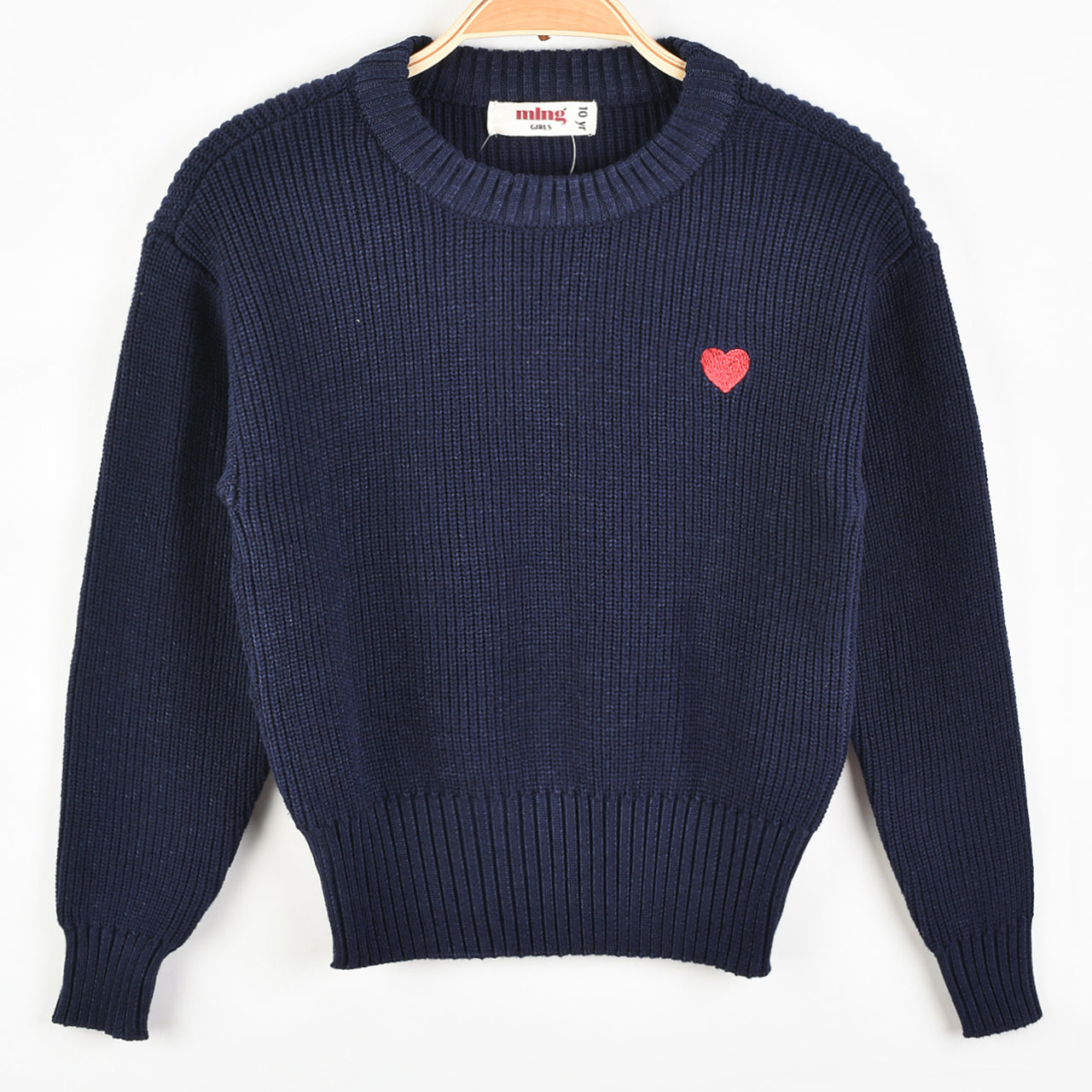 Melange EMB Knit Top