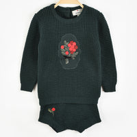 Melange Ivy Knit Vest Set