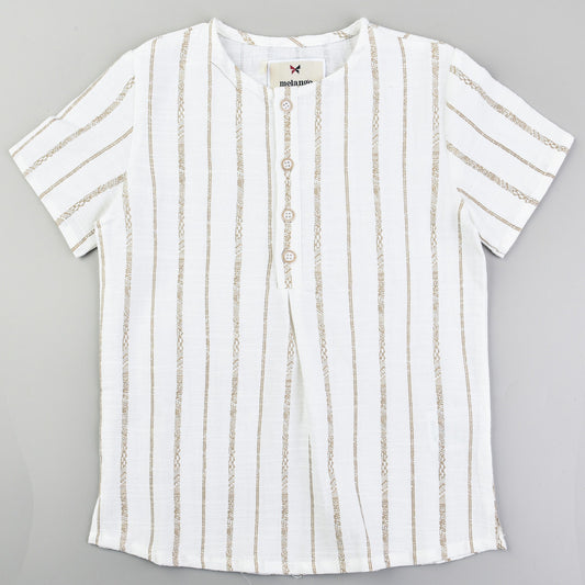 Melange Stripes Woven Shirt