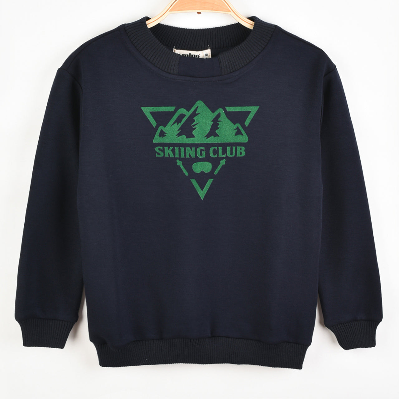 Melange Boys Velour Logo Shirt