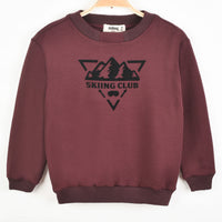 Melange Boys Velour Logo Shirt