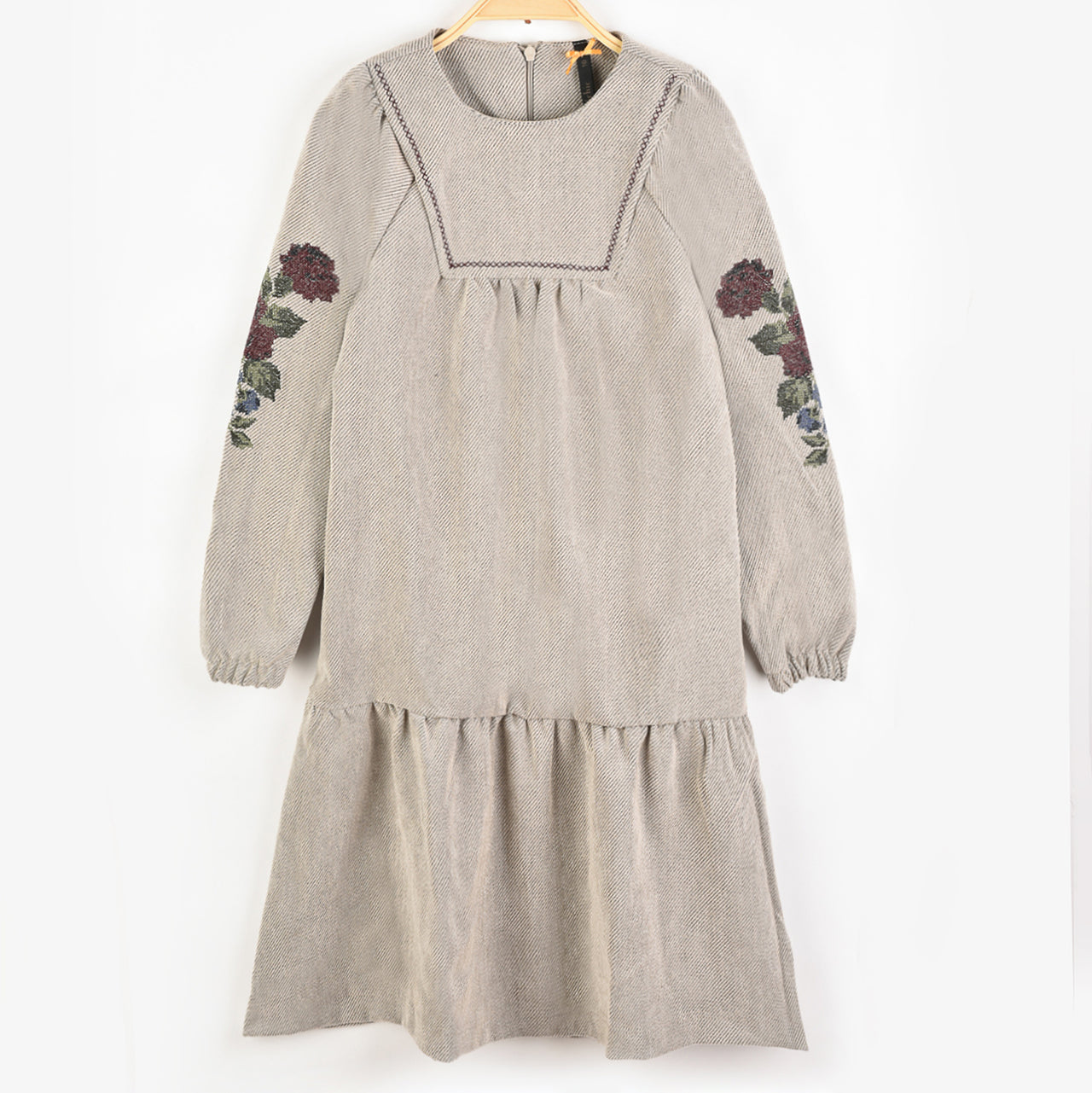 Velour Floral Dress