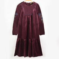Velour Floral Dress