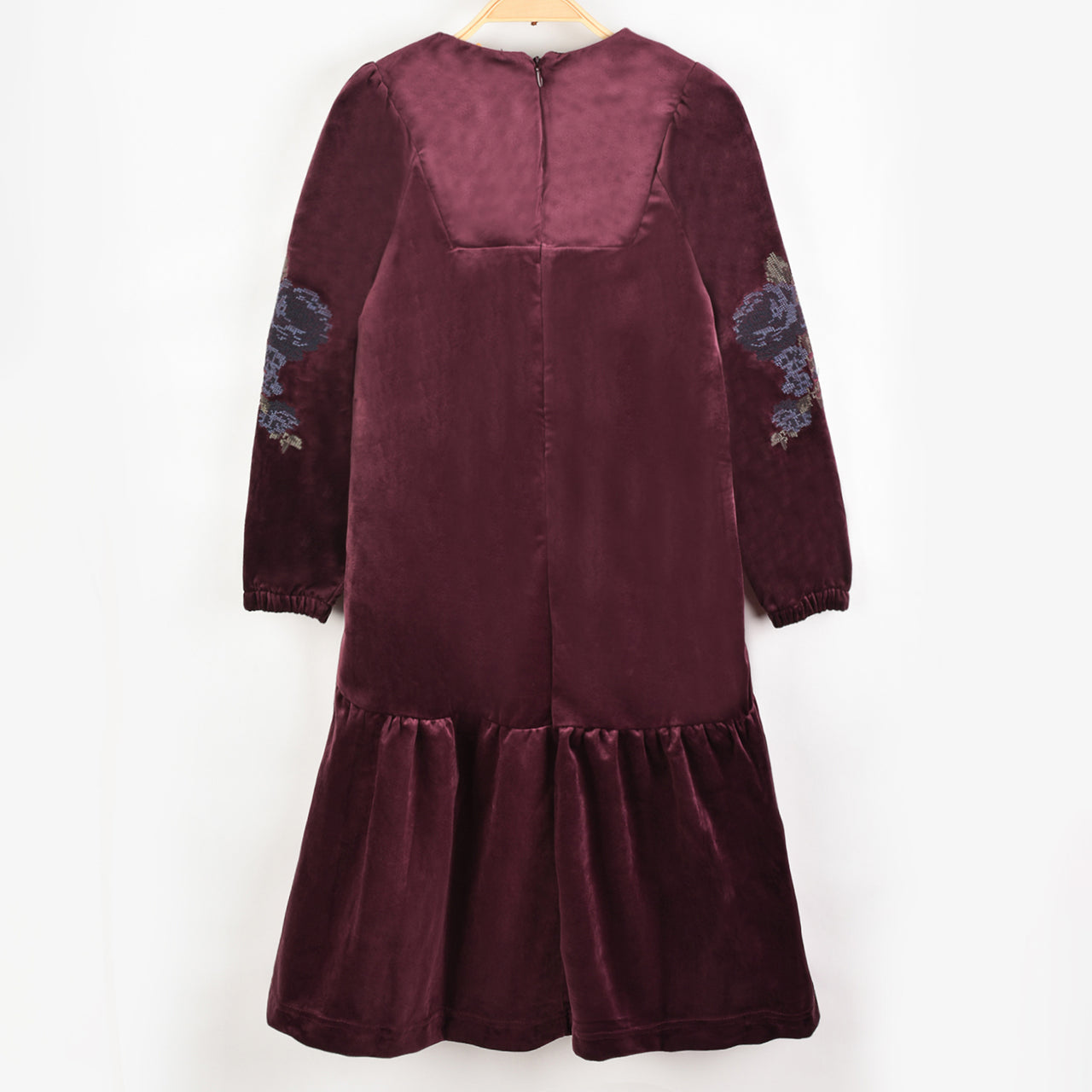 Velour Floral Dress