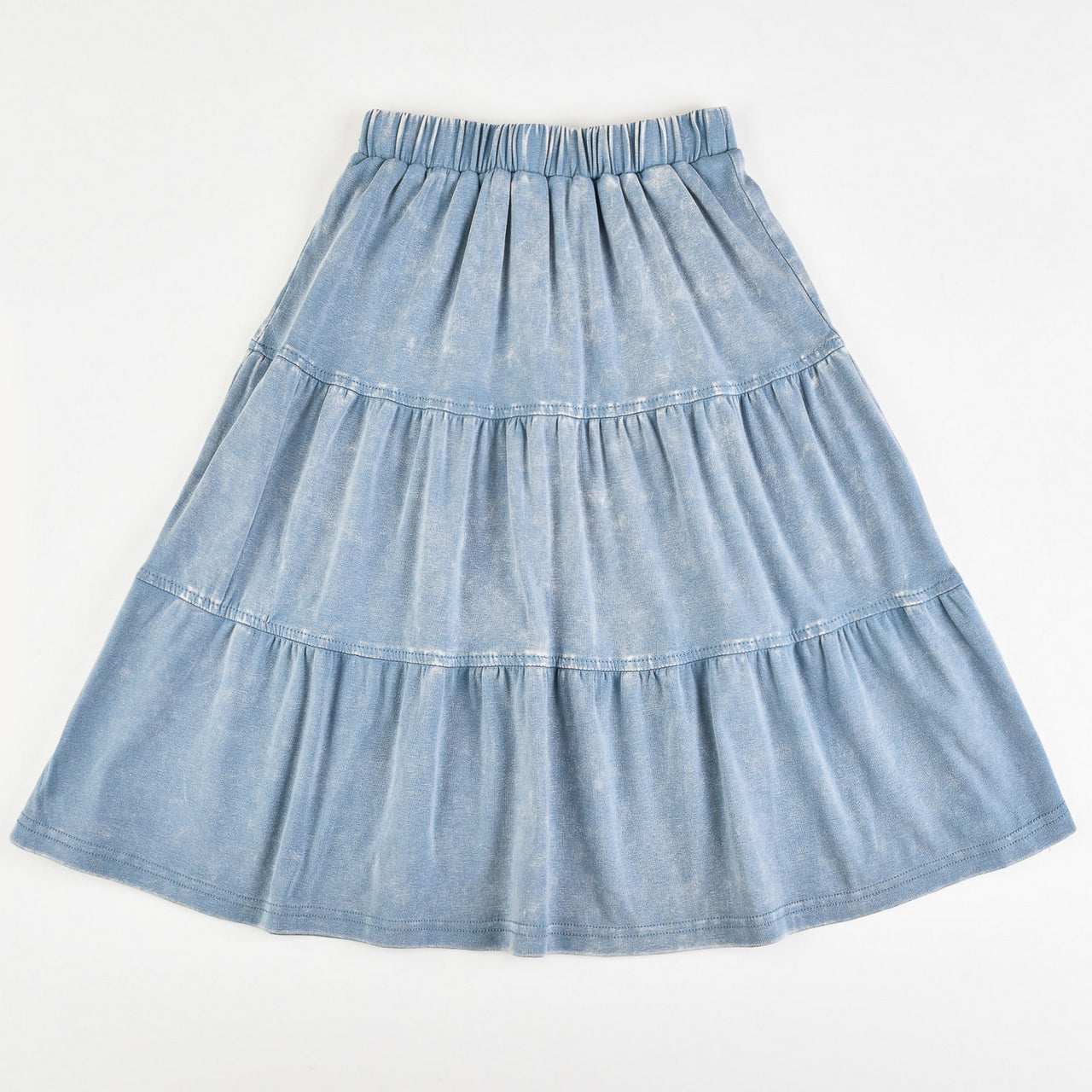 Jersey Wash Tiered Skirt