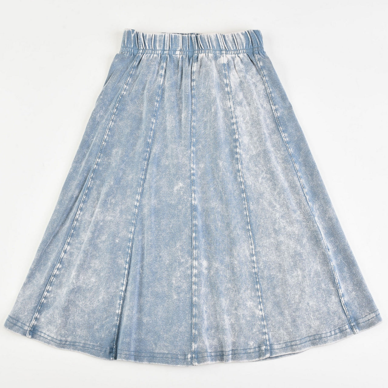 Jersey Wash Panel Skirt