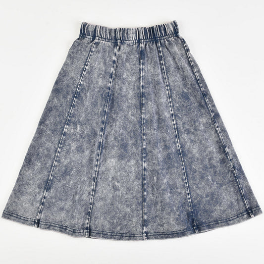 Jersey Wash Panel Skirt