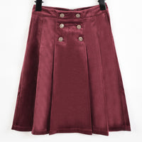 Miles Velvet Pleated Skirt
