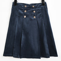 Miles Velvet Pleated Skirt