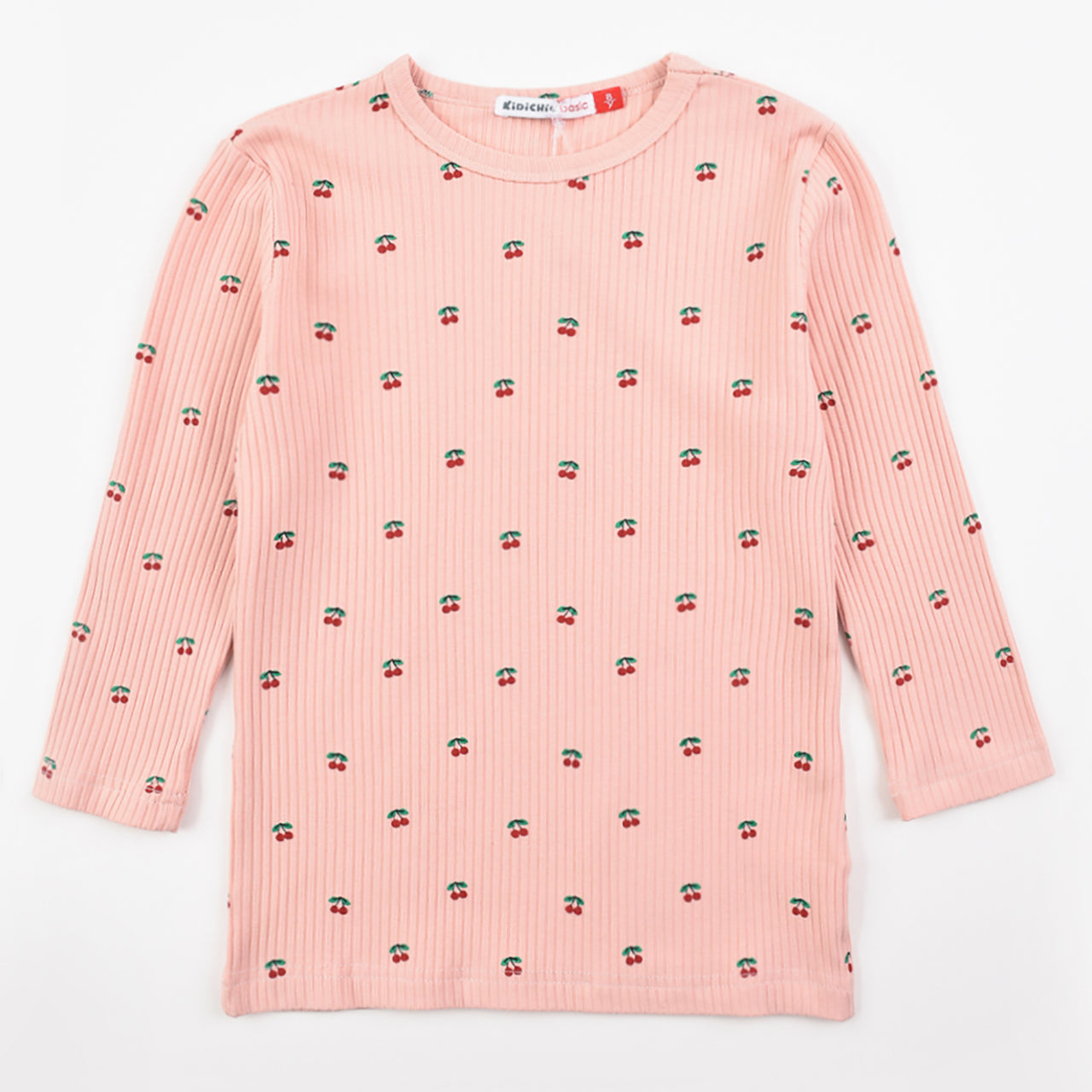 Girls Printed Rib Top