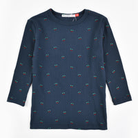 Girls Printed Rib Top