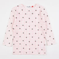 Girls Printed Rib Top