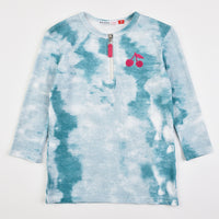 Girls Zipper Henley