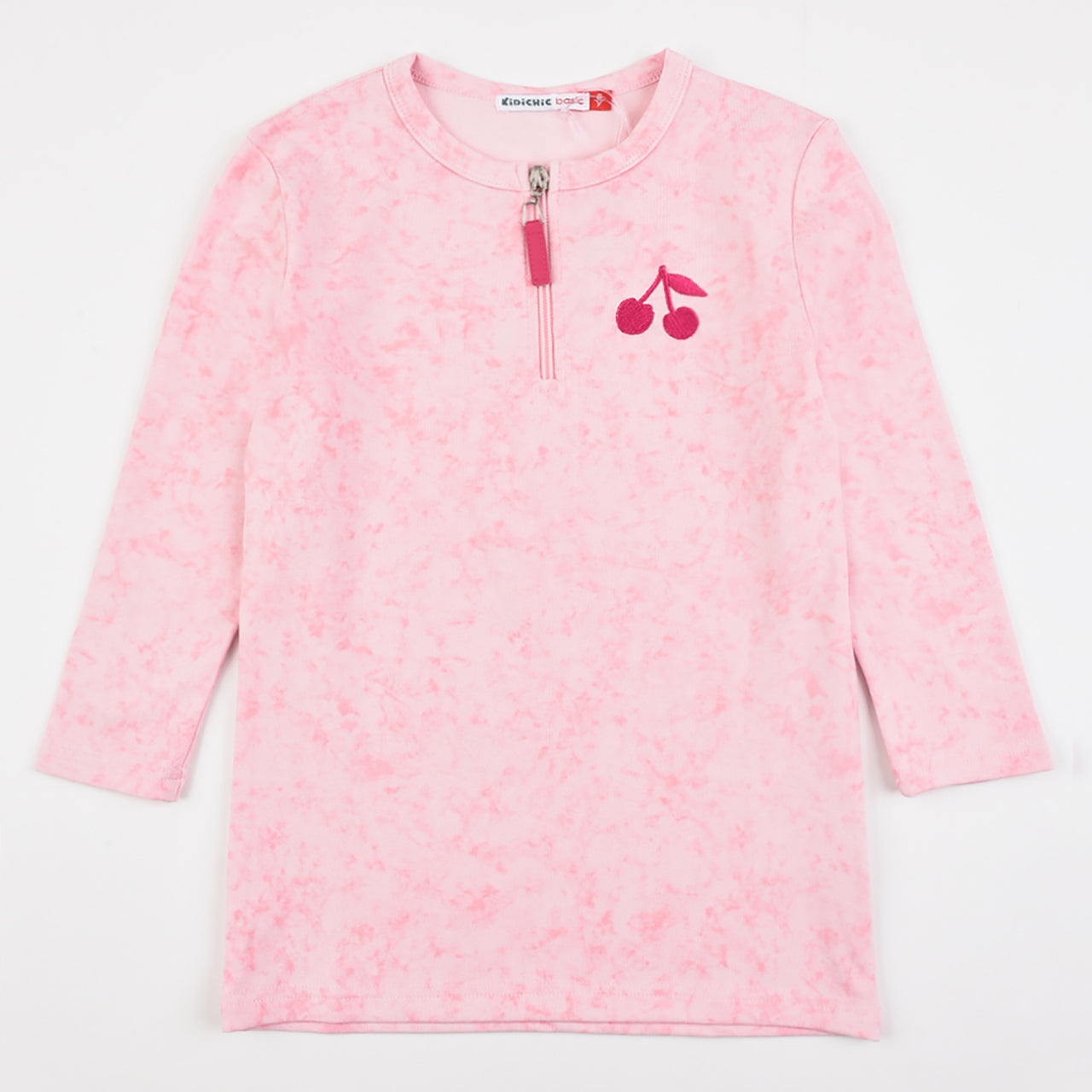 Girls Zipper Henley