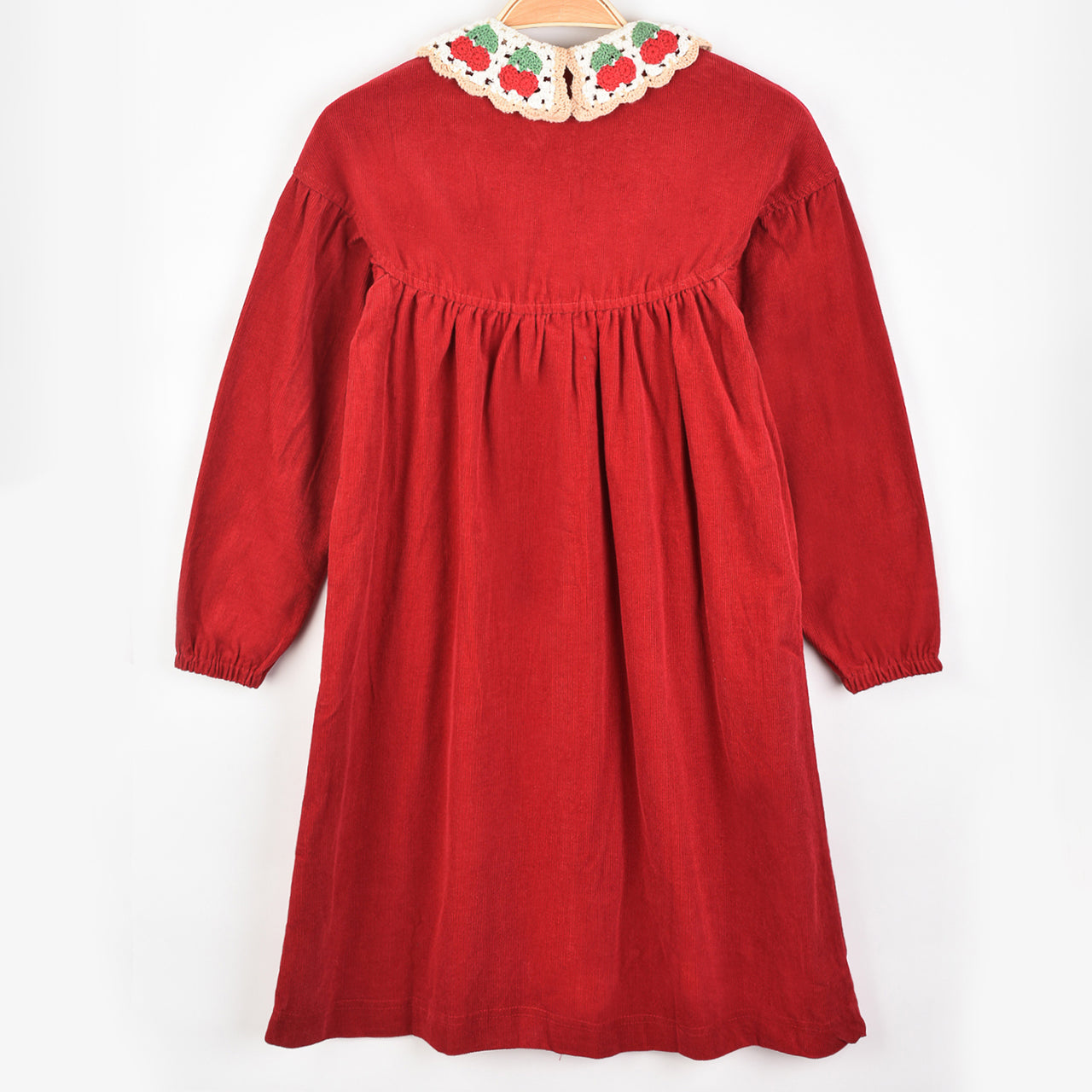 Melange Cherry Collar Dress