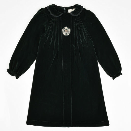 Melange Crest Velour Dress