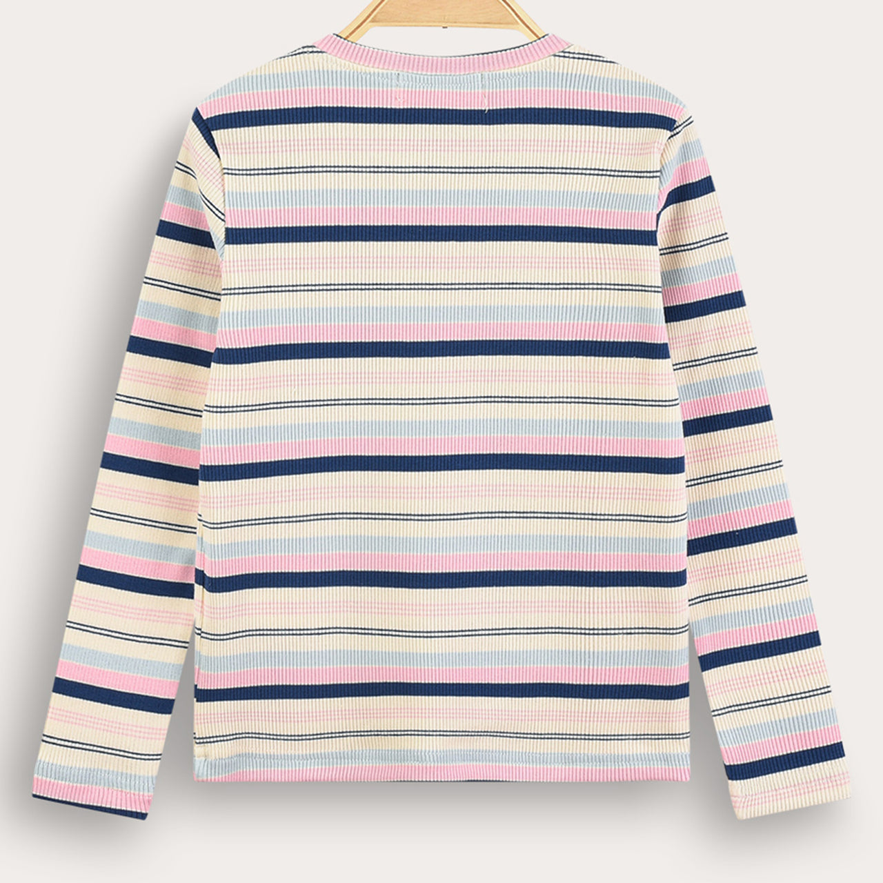 Melange Girls L.S Striped Shirt