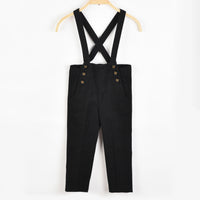 Velour Suspenders Pants