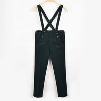 Velour Suspenders Pants