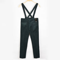 Velour Suspenders Pants
